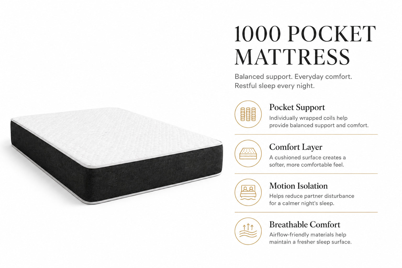 1000 POCKET MATTRESS