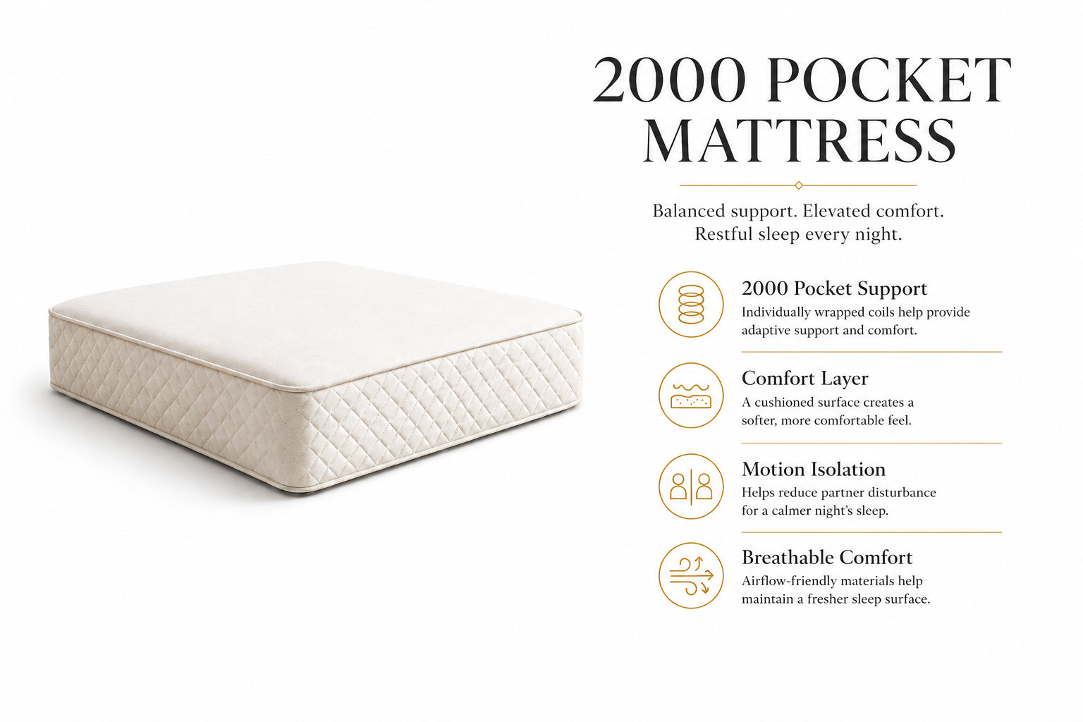 2000 POCKET MATTRESS