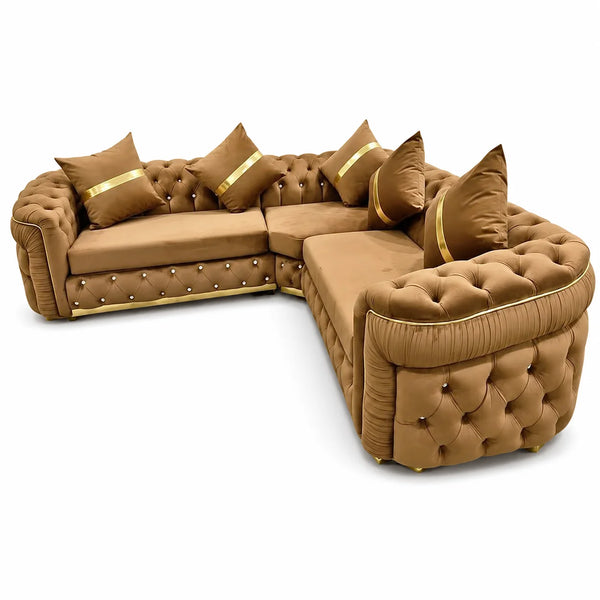 Chesterfield Corner Sofa | 5 Seater | Choose Colours