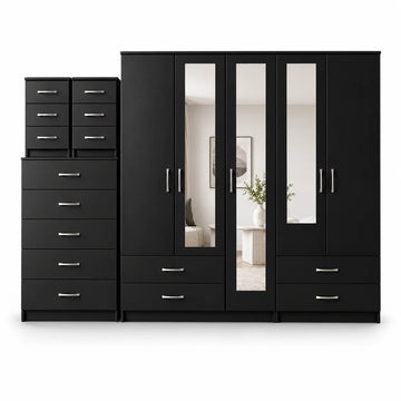 5-Door Wardrobe Complete Set | Choose Colours