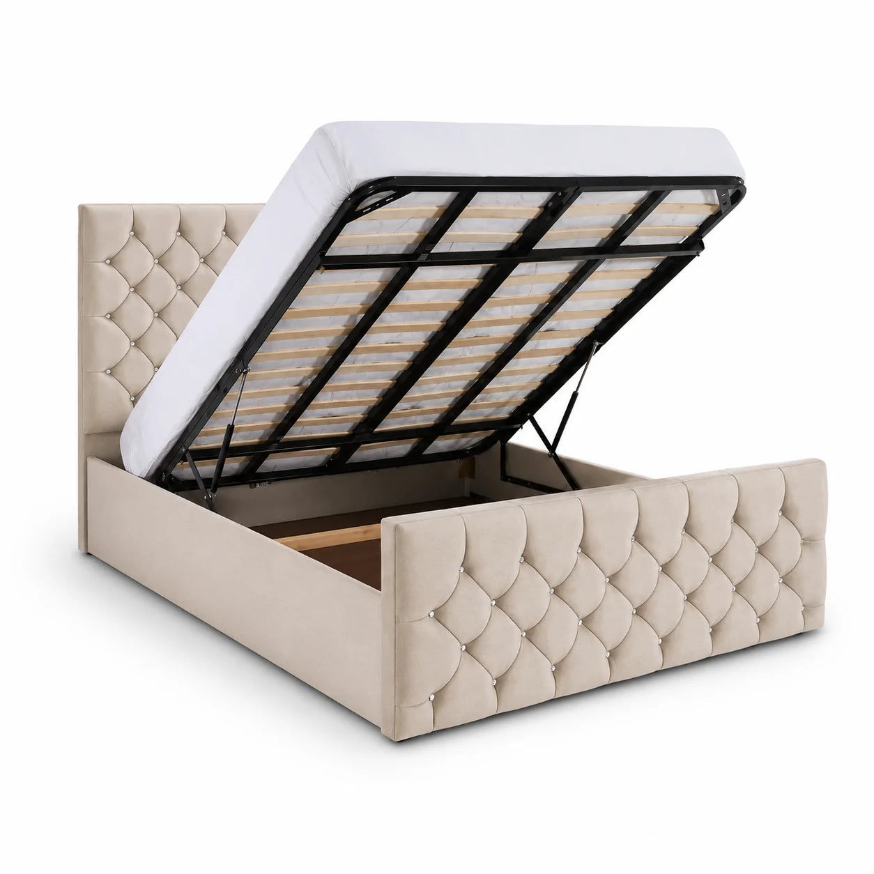 Luxury Bed With Gaslift Storage