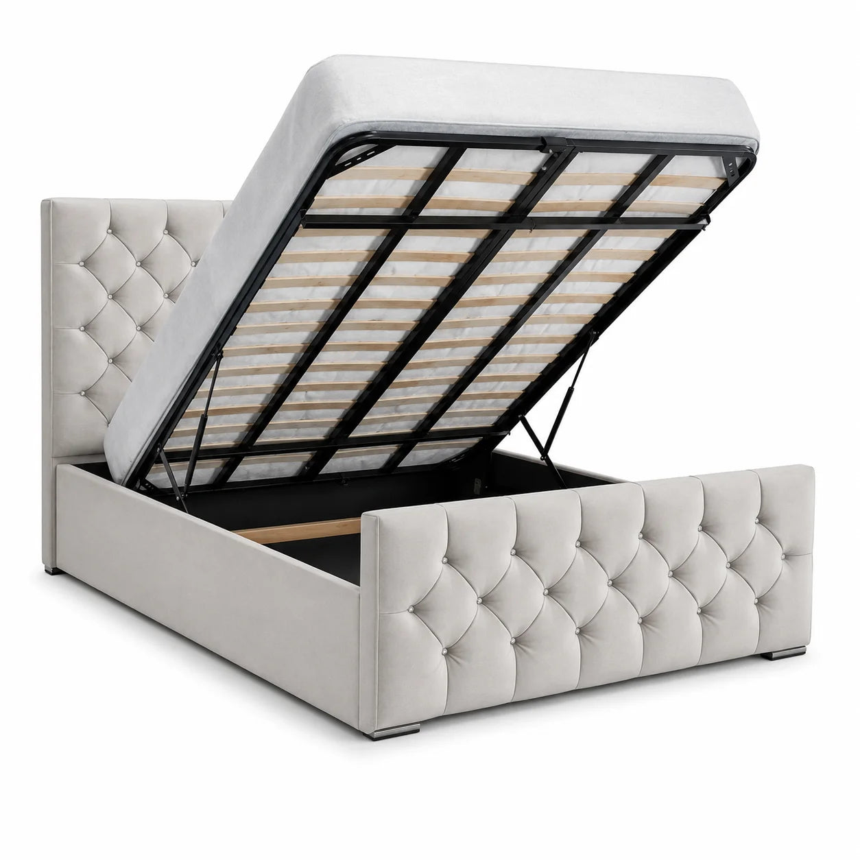 Luxury Bed With Gaslift Storage