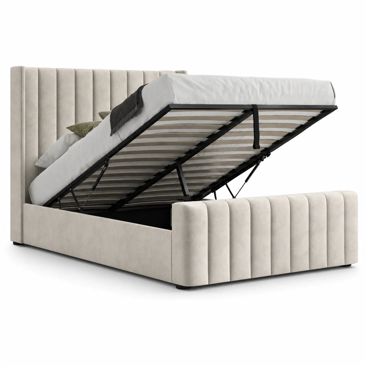 Luxury Bed With Gaslift Storage