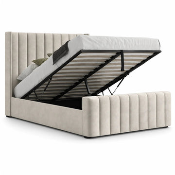Luxury Bed With Gaslift Storage