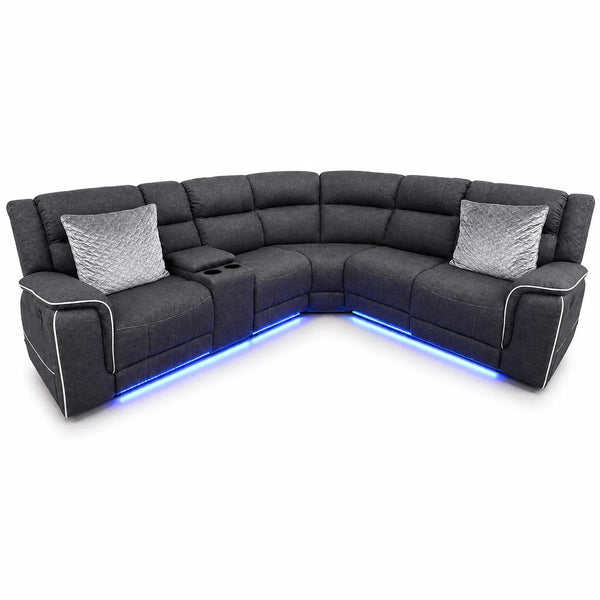 Leather Electric Roama Corner Sofa | 6 Seater | Choose Colours