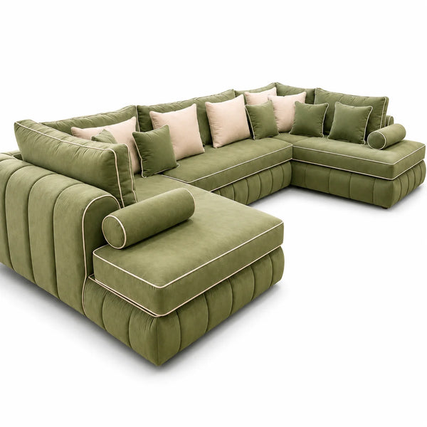 Lilly U-Shape Sofa | Spacious Seating