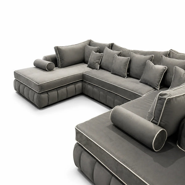 Lilly U-Shape Sofa | 6 Seater | Spacious Living
