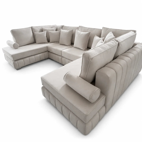 Lilly U-Shape Sofa | 6 Seater | Family Seating