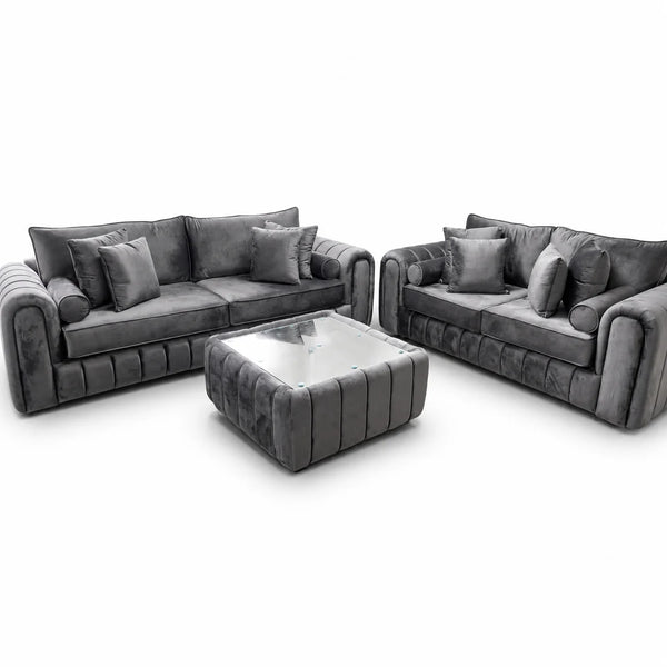 Lilly Sofa Set | Coordinated Family Seating | Without Table