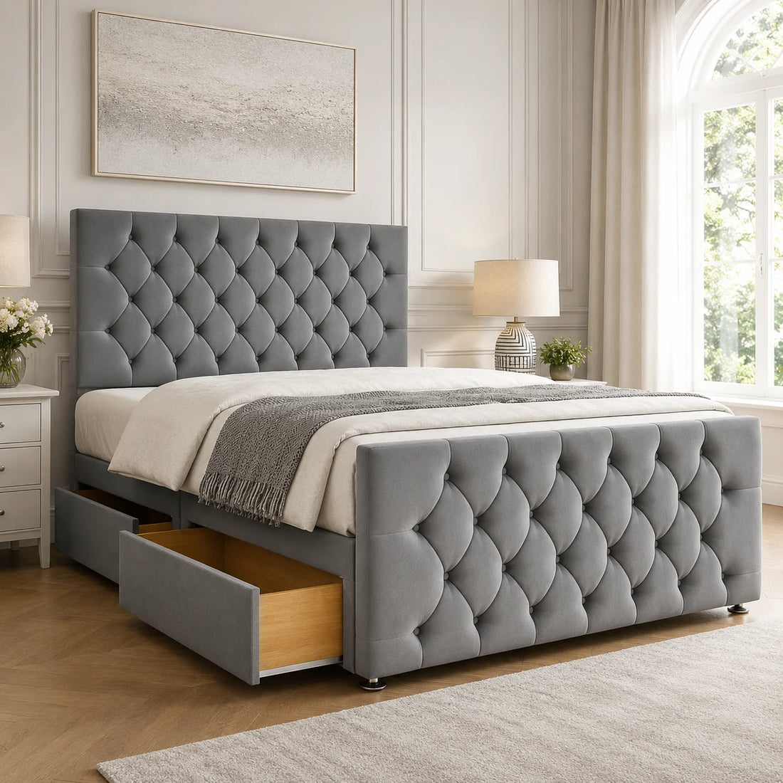 Luxury Divan Bed - Chesterfield