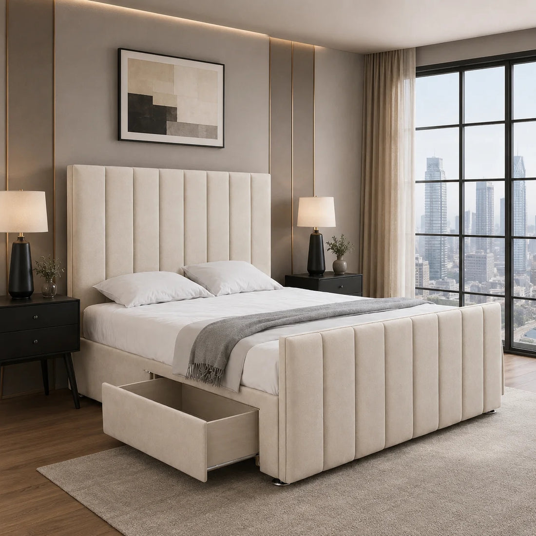 Luxury Divan Bed - Panel Line