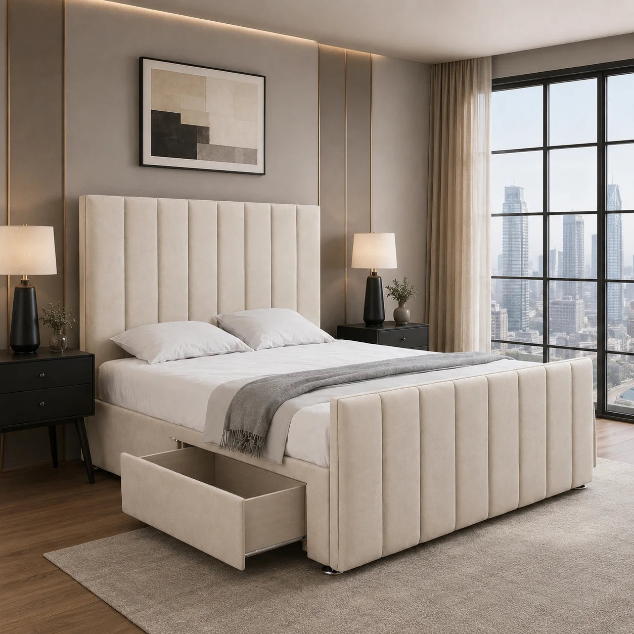 Luxury Divan Bed - Panel Line