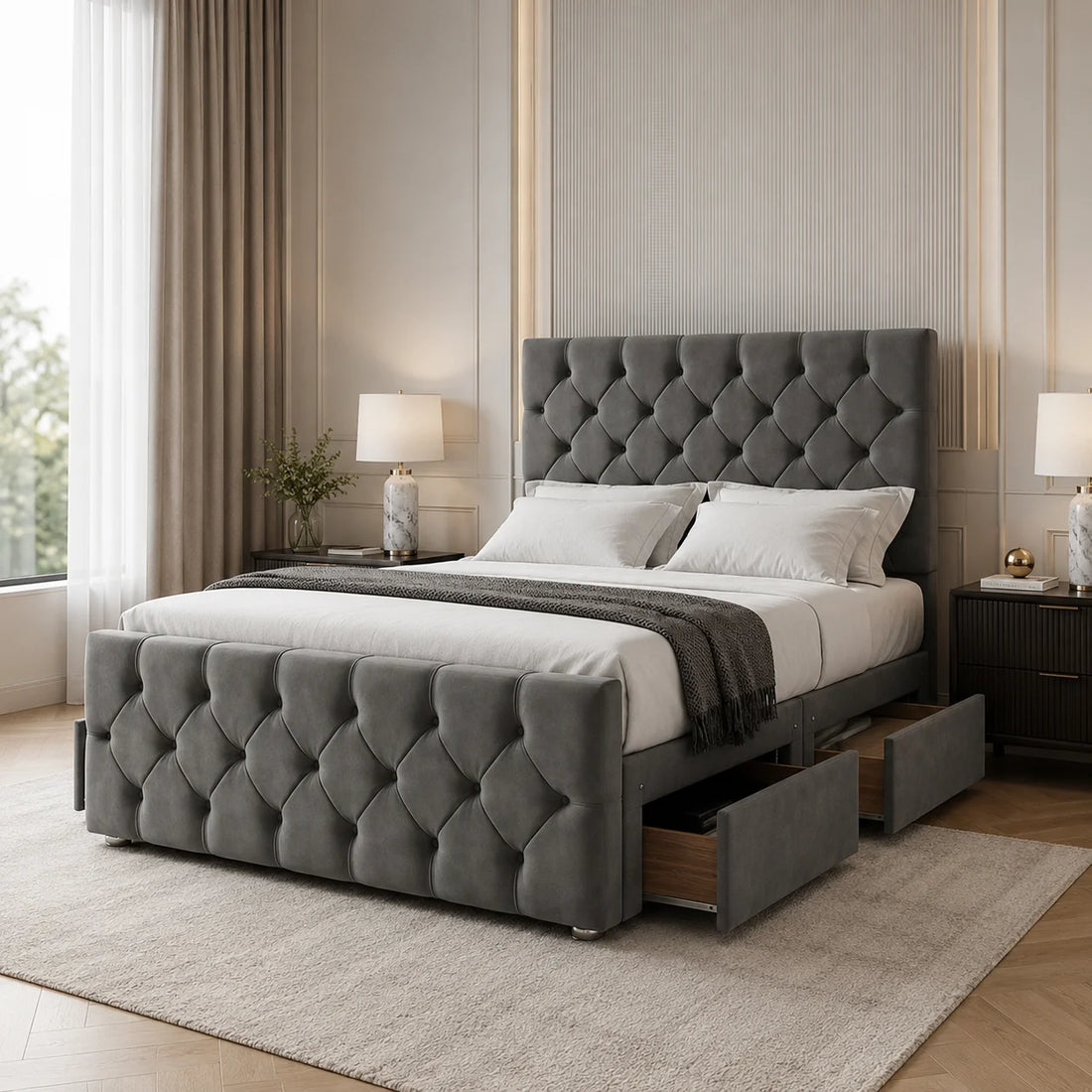 Luxury Divan Bed - Chesterfield