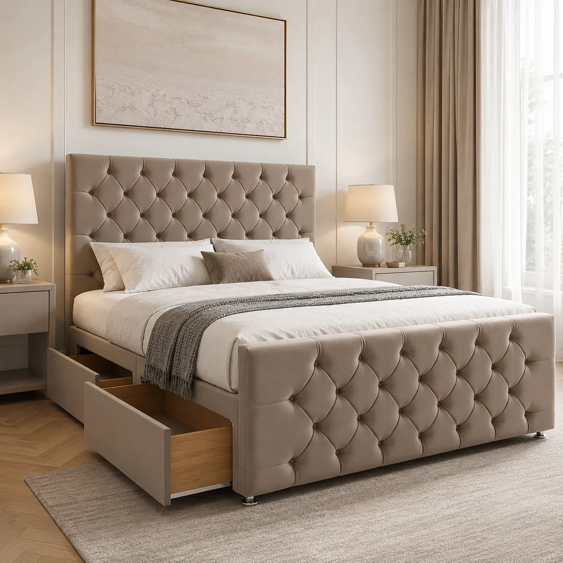 Luxury Divan Bed - Chesterfield