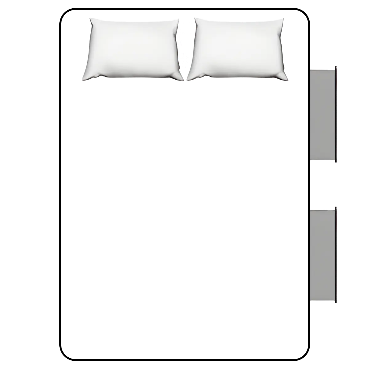 Two Drawers On The Right Side