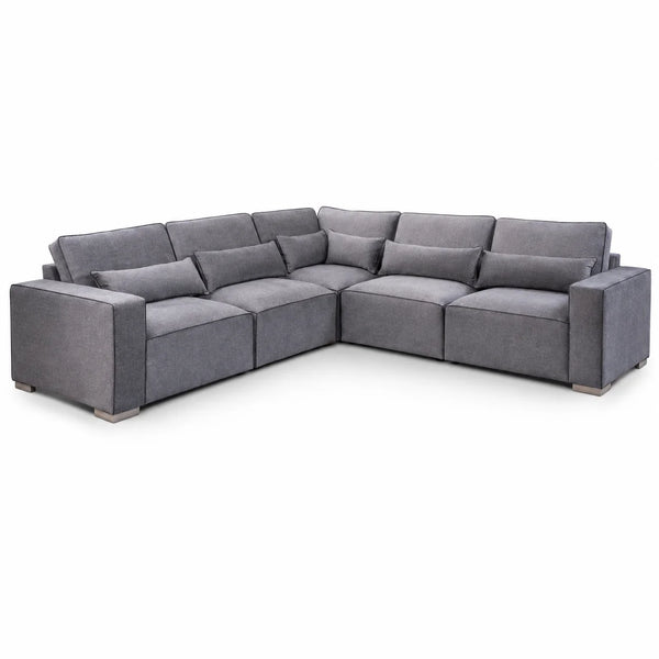Salone Corner Sofa | 5 Seater | Seven Colours