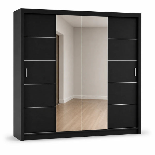 Sliding Wardrobe | 203cm & 250cm Fitted Wardrobe with Soft-Close Doors