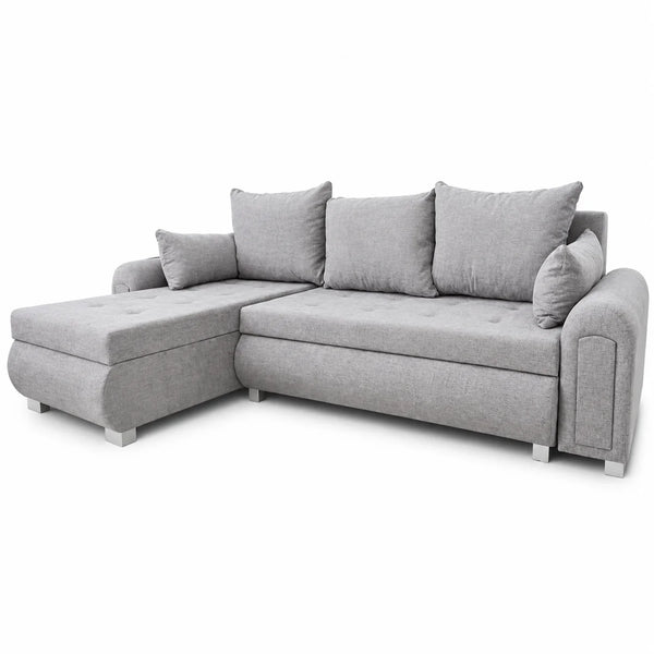 Sofa Bed | Silver Left-Facing Corner | Choose Colours