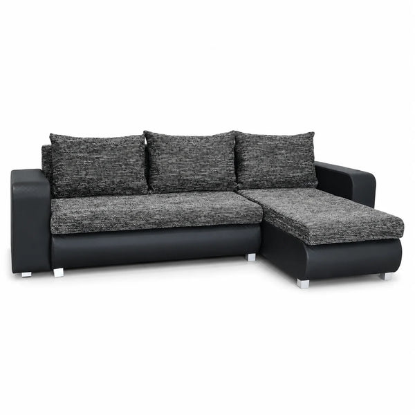 Sofa Bed | Right-Facing Gray Chaise | Choose Colours